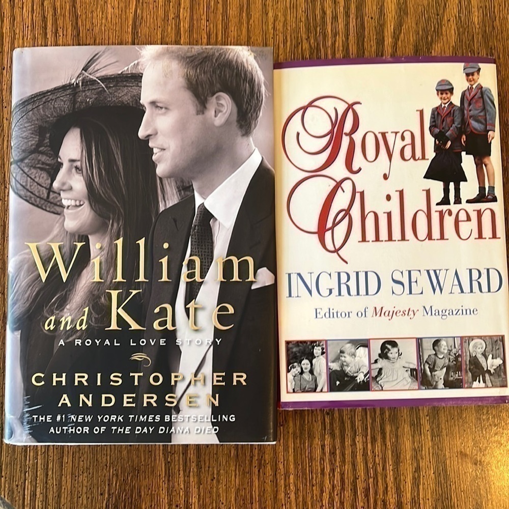 Rare hardcover “Royal Children” - Ingrid Seward and hardcover “William and Kate”